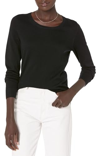 Amazon Essentials Donna Maglione Girocollo Leggero A Maniche Lunghe (Taglie Forti Disponibili)