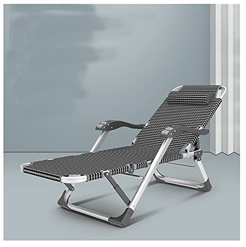 DUNAKE Liegestuhl,Gartenliege, Zero Gravity Liegestuhl,Komfortable Schwerelosigkeit Recliner,Sonnenliege Faltstuhl Tragbare Klappstühle, Terrasse Faltbare Verstellbare Liege Außen Büro Strand Liege
