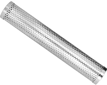 Räucherrohr für Grill-Räucherbox Zylindrisches, abnehmbares Räucherrohr für Obstholz-Grillpellets mit großer Kapazität für Outdoor-Camping-Räucherrohr für Pellet-Raucher(30.6CM)