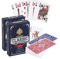 2X Kunststoff Spielkarten | Wasserdicht | Professionelle Qualität | 100% wasserdichter Kunststoff | Luxus Design Mit klassischer Karte | Flexibel Und Robust | Bridge & Poker | Duo Pack Rot