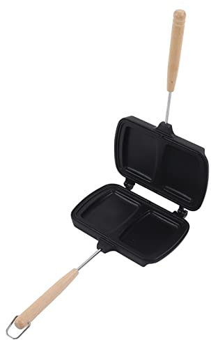 TOPINCN Panini Maker per Friggere a Doppia Faccia, Processo in Lega di Alluminio, Riscaldato Uniformemente, Rapidamente Deliziosi Involtini di Uova, Tostapane a Gas Antiaderente