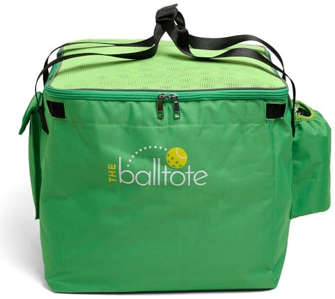 Racket Pets The Ball Tote – Ersatztasche für Tennis und Pickleball Pro Teaching Cart Hopper, große Tragetasche für 150 Tennisbälle oder 100 Pickleballs, Rahmen nicht im Lieferumfang enthalten, Grün