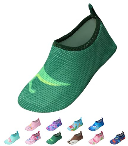 EDOTON Kids Water Shoes Quick Dry Swim Shoes Toddlers Aqua Socks Lightweight Non-Slip Beach Shoes for Beach Swimming Pool