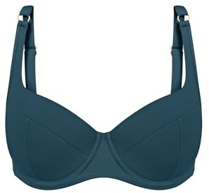 Triumph Summer Twist WP 02, Bikini Top Damen, Blau (Secret Lagoon), 46