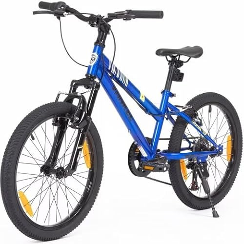 Sinaopus Vankel Kinderfahrrad 20 Zoll Kinderfahrrad Mountainbike Jungen Mädchen, 6 Gang, Kettenschaltung, 20 Zoll - 6-9 Jahre mit Hochwertige Scheibenbremsen (Blau)