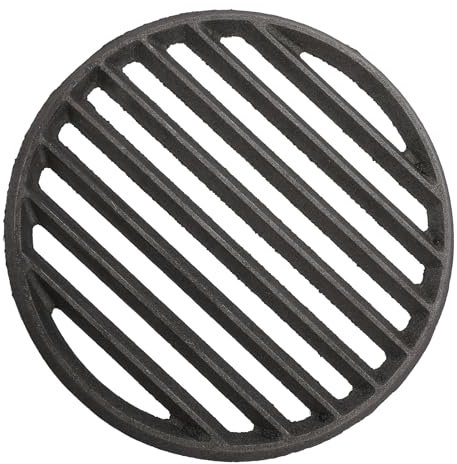 SUMNACON Rejilla de hierro fundido para chimenea, redonda de 27,5 cm, parrilla de carbón de alta temperatura, rejilla de repuesto para parrilla de carbón
