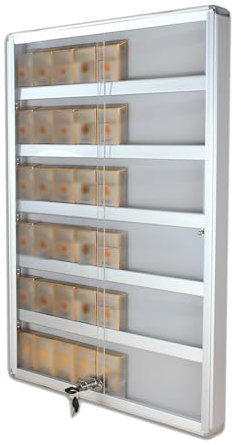 Zigarettenständer, transparente Schiebetüren, Trennwand für Zigarettenhalter, an der Wand montierter Zigarettenständer für den Ladentisch im Einzelhandel (Farbe: transparent, Größe: 40 x 60