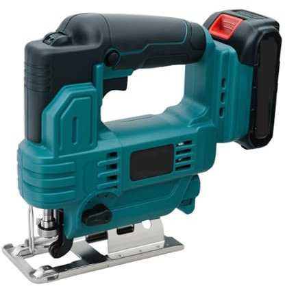 THYXGS Jig Saw, 18V Portable Cordless Jigsaw, 6 Adjustable Speed Electric Power Cutter, Woodworking Cutting Tool for Wood, Metal and Plastic Cutting