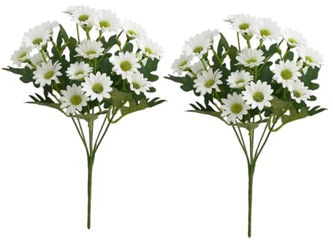 Garneck Bouquet Di Margherite Finte Realistiche 7 Petali Bouquet Di Emulazione Per Decorazioni Nuziali E Uso Domestico