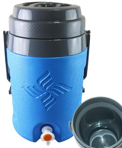 Distributore di acqua portatile da 5,8 litri con manico, dispenser di raffreddamento isolato, dispenser portatile per bevande calde, bevande calde fredde, barattoli per bevande calde al latte, tè,