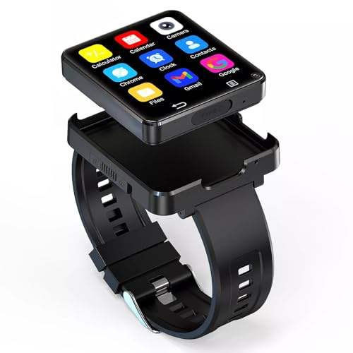 cosescos PGD WATCH 4G Android 11.0 Smart Watch, 2.64 Inch HD Screen, Dual Camera, GPS, 4G SIM Card Support, Heart Rate Monitor, IP68 Waterproof, Fitness Tracker for Men Women