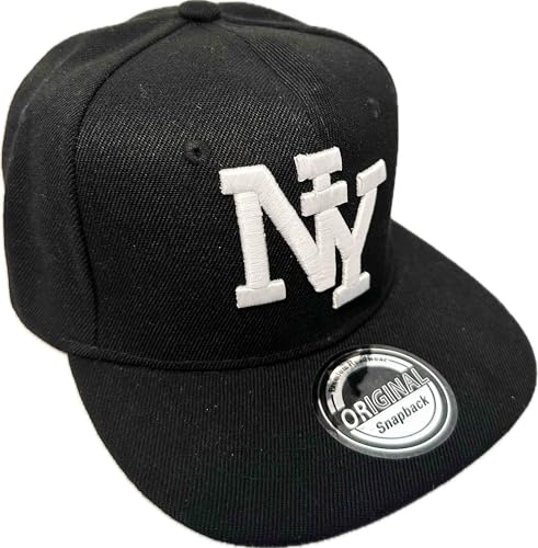 Jeamis barn NY keps barn USA sommar snapback baseballkeps keps keps keps unisex trucker starter baskeps hatt Hawaii kult för pojkar och flickor, NY svart, one size
