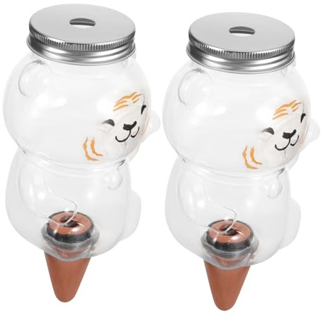 TOYANDONA Picos de Riego Automático para Plantas, 2 Unidades, Plástico