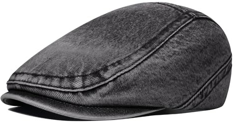 PivotWing Schiebermütze Herren Leicht Atmungsaktiv Flatcap Weich Baumwolle Täglicher Gebrauch Mütze