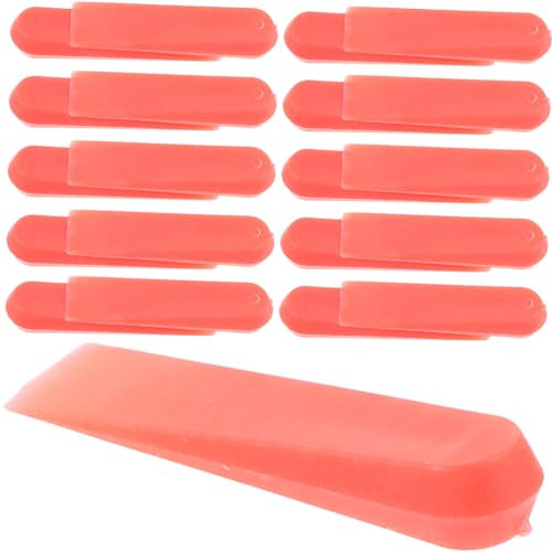 Uonlytech 100pcs 5mm Red Plastic Tile Leveling Wedges and Tile Spacers for Ceramic Floor Flooring Grout Adjustment Tool for Installation and Leveling System
