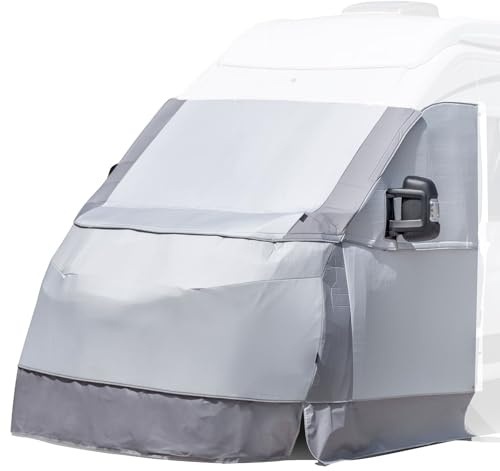 BRUNNER CLI-MATS XT Thermomatte kompatibel FIAT Ducato. Peugeot Boxer. Citroen Jumper 07/2014 bis Heute, Kälteschutz Winter, Hitzeschutz Sommer, Schutz-Plane Außen, zweiteilig, Wohnmobil