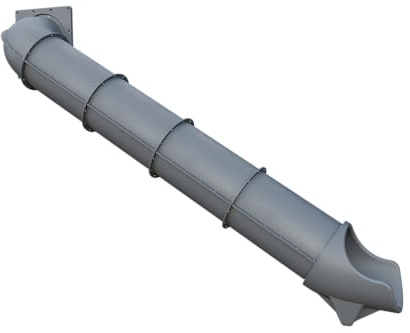 9-Foot Sidewinder Slide for Playsets – Compact, Curvy & Safe Fun | TUSK Strong℠ (Gray)