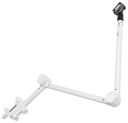 FUNOMOCYA Mikrofon-armstativ mit Verstellbarem Tischarm Tischmikrofonklemme aus Metall Kompakter Klappmechanismus für Podcasts Streamings und Studioaufnahmen