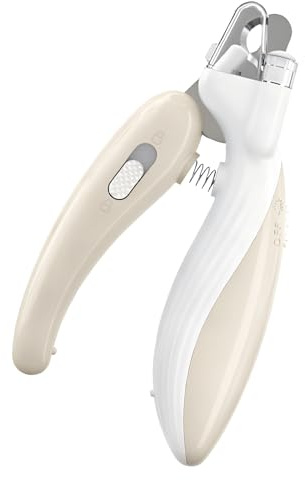 Ailah LED Pet nail clippers for Dog & Cat with Safety Lock & Nail Debris Collector – Illuminated Cat Nail Clippers for Safe Trimming, Precision Steel Blades, Ergonomic Handle Claws Trimmer