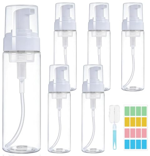 Maxumille 6 Pièces Flacon Mousseur Vide 200ml, Distributeur de Savon Mousse