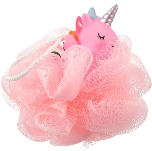 KJHBV Luffa da Bagno per Design a Pallina in Pe e Pvc, Esfoliante e Igienica, Spugna da Doccia Adorabile per Natale e Capodanno