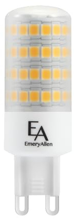 EmeryAllen G9 Base, 5.0Watt (60W Equivalent) Dimmable, JA8 Compliant LED Light Bulb | 120V- 550 Lumens | 3000K |1 Pcs