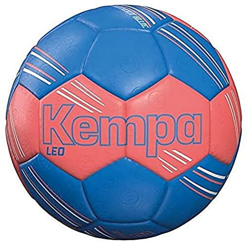 Kempa Leo - Pallone da pallamano, unisex, per adulti, colore: rosso/kempablau, 3