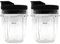 Anbige 2 Packs Replacement Parts Cup with lid, Compatible with Nutri Ninja Blenders BL480 BL482 BL642 NN102 BL682 BL450 BL2013 (2 12oz cup with lid)