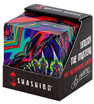 Shashibo Formwechsel Zauberwürfel - Preisgekrönt, Patentiert - Anti Stress Spielzeug - 36 Seltenerdmagnete - 3D Infinity Cube Magnetwürfel in Über 70 Formen Verwandelbar (Chaos)