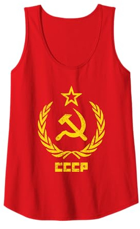 Kommunismus Symbol Kostüm UdSSR CCCP Hammer Sichel Tank Top