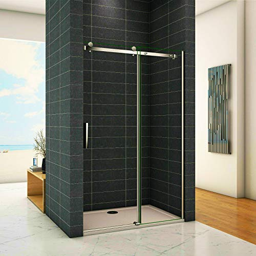 Aica Sanitär Duschkabine Duschtür 6/8mm Glas H195cm Duschabtrennung Dusche Schiebetür
