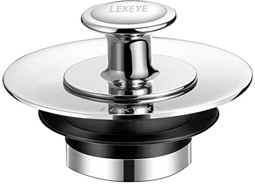 LEKEYE Bathtub Stopper, Bath Plug Replacement, Stainless Steel Sink Plug for Wash Basin, Drain Stopper in Bathtub, Bathroom and Laundries, Suitable for 36-51mm Drain Hole
