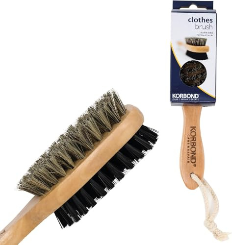 Korbond Double Sided Clothes Brush, Multi-Colour, 5.2 x 5.3 x 22.8 centimetres (Pack of 5)