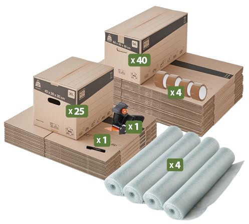 Pack and Move - Kit déménagement T5/T6 + marqueur noir et 4 adhésifs offerts