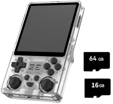 Meiurlex Console di gioco portatile RGB20SX con 10000 Gmaes, console di gioco portatile IPS Open Source Linux Retro da 4 pollici, emulatore portatile da 16+64G 5000 mAh, regalo per bambini e adulti