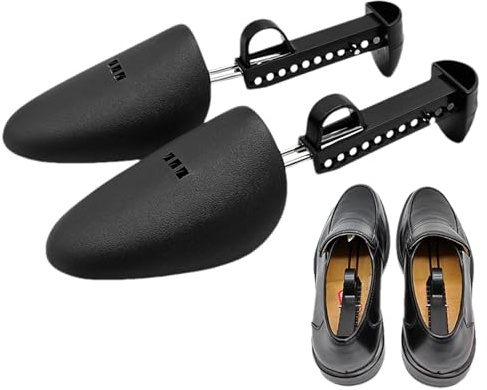 Whnbuij Árbol de zapatos ajustable, moldeador de zapatos resistente, estirador de zapatos moderno, 1 par de árboles de zapatos para hombres y mujeres, protector de forma de zapato extensible