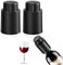 2 Piezas Tapón de Botella de Vino, Tapón de Champán al Vacío con Marcador de Fecha, Tapones de Champán al Vacío para Mantener Fresco Mejor Regalo para Los Amantes del Vino
