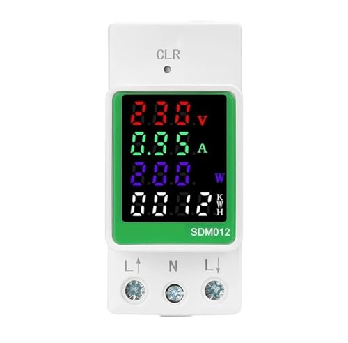 EBGAZSPD Misuratore di Potenza Digitale for elettricità su Guida DIN Watt Kwh Wattmetro Volt AMP Frequenza Amperometro Voltmetro AC 110V 220V 100A(220V with RS485)