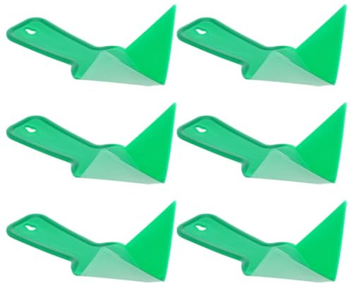 LIFKICH Herramienta Para Esquinas De Paneles De Yeso Ergonómica Verde 6 Unidades Para Enlucido Interior y Exterior Plástico Resistente Fácil De Usar