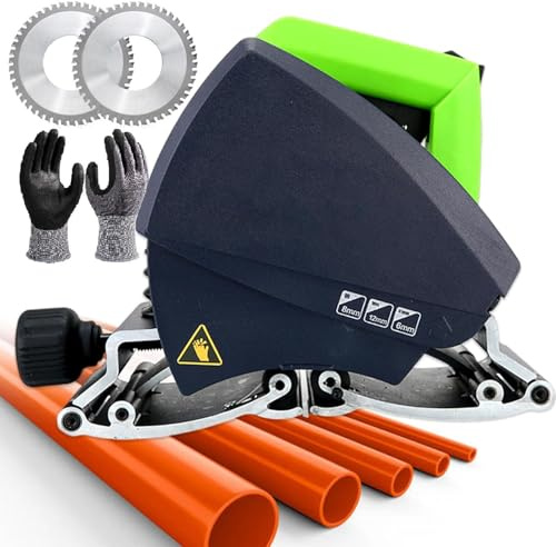 Tagliatubi, Macchina Portatile per Il Taglio Di Tubi, Velocità E Diametri Regolabili, Utensile Elettrico per Il Taglio Tubi a 3200 Giri/Min per Rame,Pvc,Ottone,Alluminio E Acciaio,ZD400