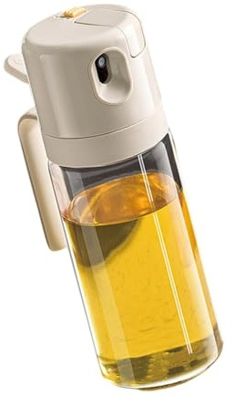 CARISSETT Multipurpose Oil Sprayer Bottle 19oz Leak Proof Silicone Seal 2 Sprayer Mode For Indoors Outdoor Use Double Function Oil Dispenser