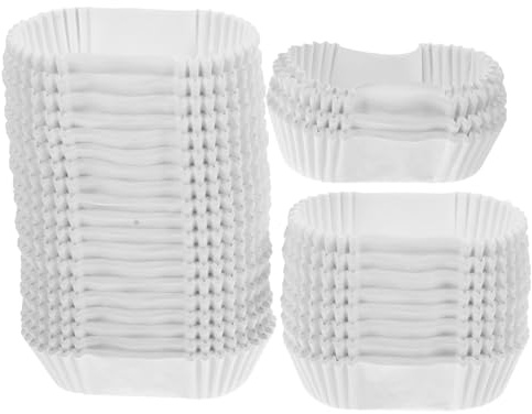 Cabilock 1000 Pirottini Ovali in Carta Bianco per Dolci e Torte, Resistenti al Calore e Antiaderenti per Ristoranti e Matrimoni, Forma a Barca