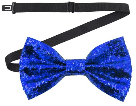 SSIMIDAPT Noeud Papillon Paillette Homme, Nœud Papillon Brillant, Noeud Papillon Homme avec Paillettes, Réglable Nœud Papillon, pour Noël Carnaval Dîner Mariage Noël Fêtes