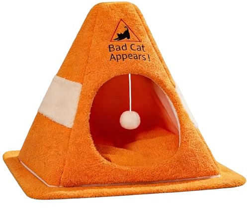 Générique Maison Tente pour Animaux,Abri De Sommeil Semi-Clos pour Compagnons | Caverne pour Chien - pour Chatons de Taille Petite à Moyenne, Jardin, Grange, Cour, Porche, Balcon et Jardin