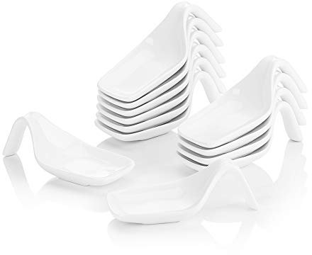 MALACASA, Serie Ramekin.Dish, 12 tlg. Porzellan Mini Tapas Snacks Vorspeise Muffin Backförmchen Kuchenform