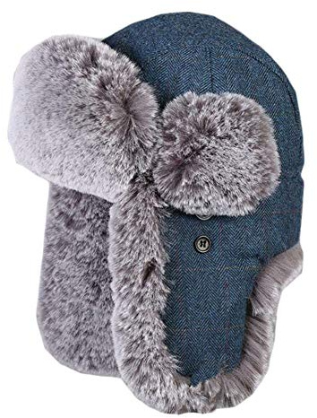 Insun Unisex Fliegermütze Warme Trappermütze Wintermütze Fellmütze Erwachsenen Winter Mütze für Herren und Damen
