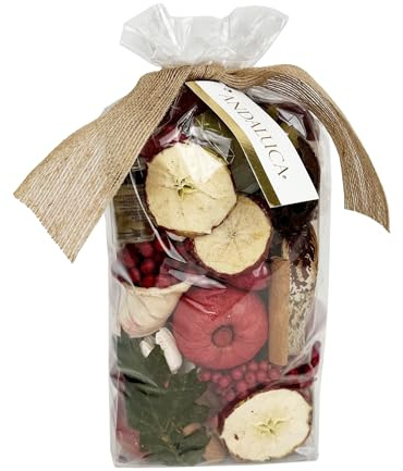 ANDALUCA Home Fragrance Potpourri Bag with Fragrance Refresher Vial (Apple Cider Cinnamon)