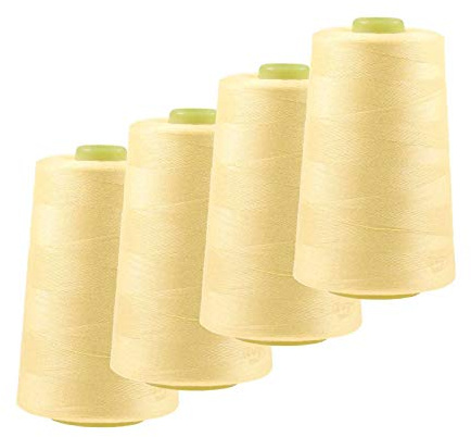 4 x 4572m Overlock-Garn Overlock-Nähgarn Oeko-Tex Polyestergarn Farbe 501 bis 540