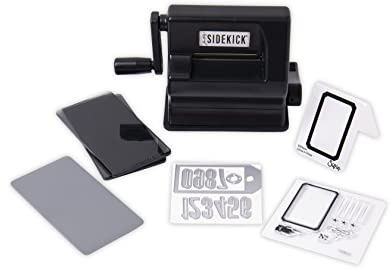 Sizzix Portable Manual Die Cutting & Embossing Machine for Arts & Crafts, Scrapbooking & Cardmaking, 2.5” Opening, One Size, Tim Holtz Sidekick Starter Kit