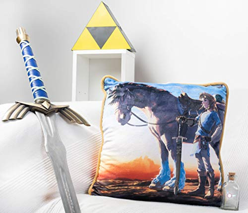 Homadict Zelda – Link – dekoratives Zubehör – weich und flauschig – 40 x 40 cm – offizielles Lizenzprodukt